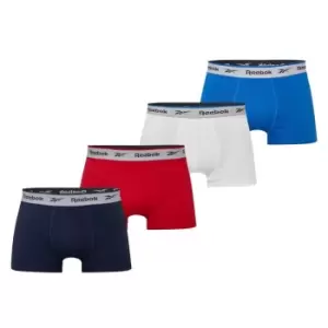 image of Reebok 4 Pack boxer shorts Mens - Blue