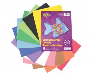 Image of Construction Paper 36 Sheets 228mm x 305mm