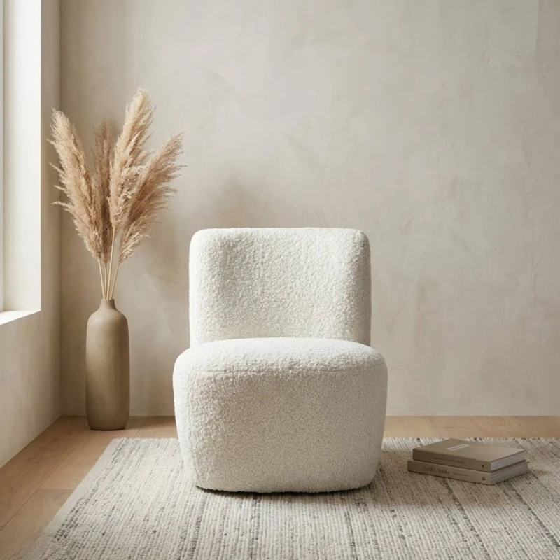 Image of Garden Greatness Evie Teddy Fleece Natural Armchair Size: 1 Pack Multicolor Unisex 1 Pack