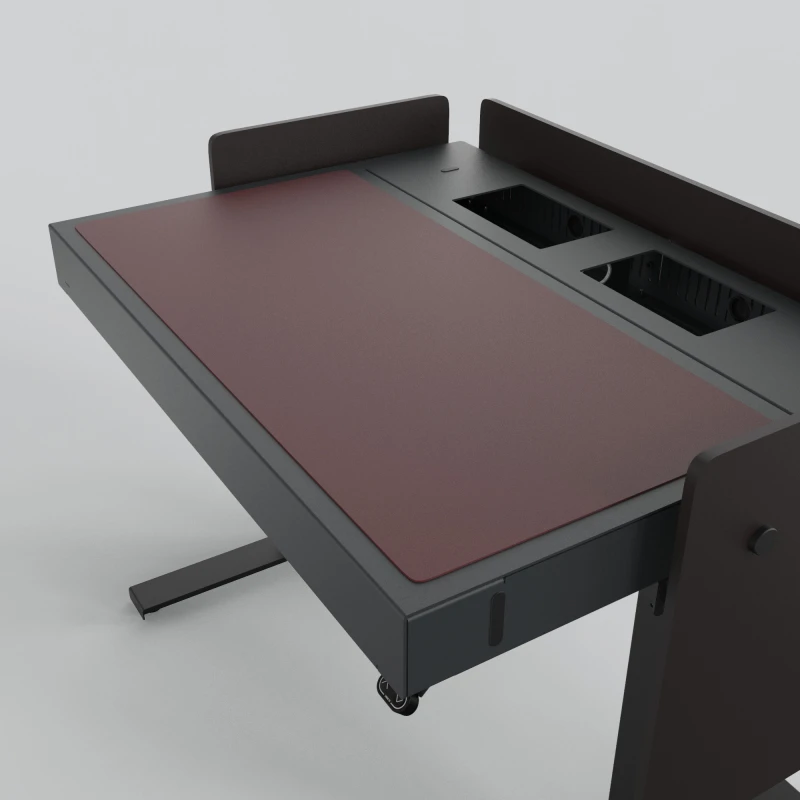 Image of Heckler Design H922-4154 desk pad Linoleum Burgundy