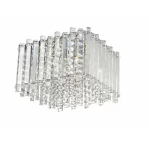 image of Impex Clara Ceiling Flush 4 Light Polished Chrome