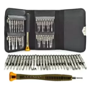 Image of Jedel 29-in-1 Mini Screwdriver Mobile Repair Set including Pentalobe Screwdriver Black Sleeve