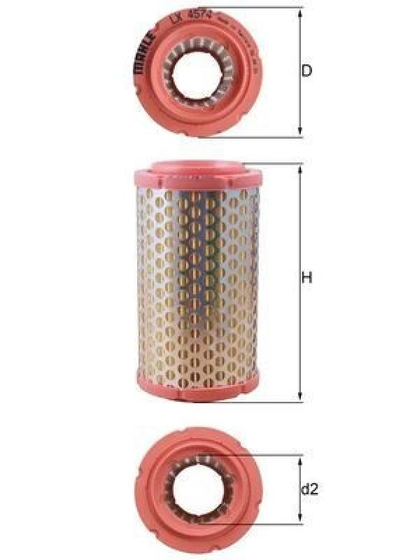 Image of Air filter MAHLE LX 4574