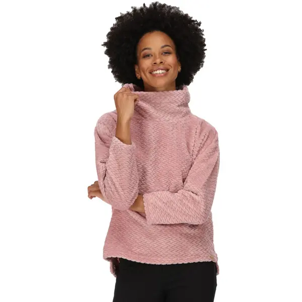 Image of Regatta Womens Bekkah Luxury Fluffy Fleece 16 - Bust 40' (102cm) Powder Pink Plait RWA539-XUH-16