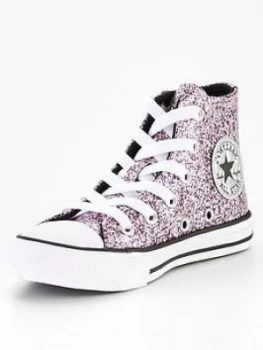 Converse Chuck Taylor All Star Hi Coated Glitter Childrens