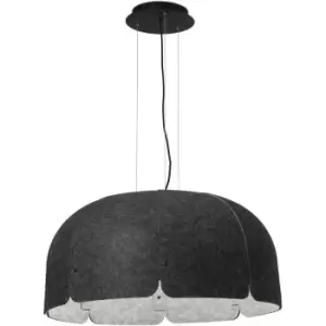 image of Faro Mute - LED Dome Ceiling Pendant Light Dark Grey, Light Grey