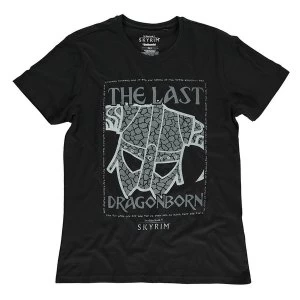 image of The Elder Scrolls - Skyrim Last Dragonborn Male XL T-Shirt - Black