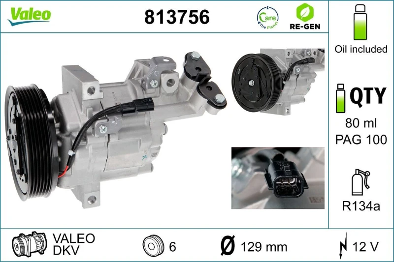Image of Air conditioning compressor VALEO 813756