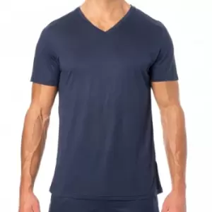 Image of HOM Cocooning Short Sleeve T-Shirt - Navy L