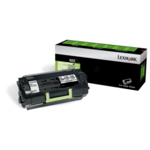 image of Lexmark 622 Black Laser Toner Ink Cartridge