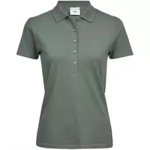 Image of Tee Jays Womens/Ladies Luxury Stretch Polo Shirt (L) (Leaf Green)