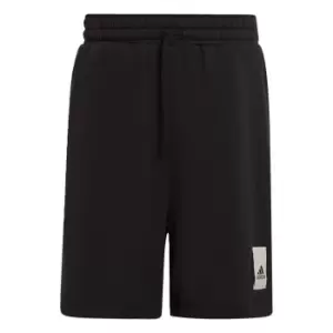 image of adidas Lounge Fleece Shorts Mens - Black