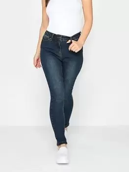 image of PixieGirl Petite Mid Blue Ava Skinny Jean 27" - Blue Size 10, Women