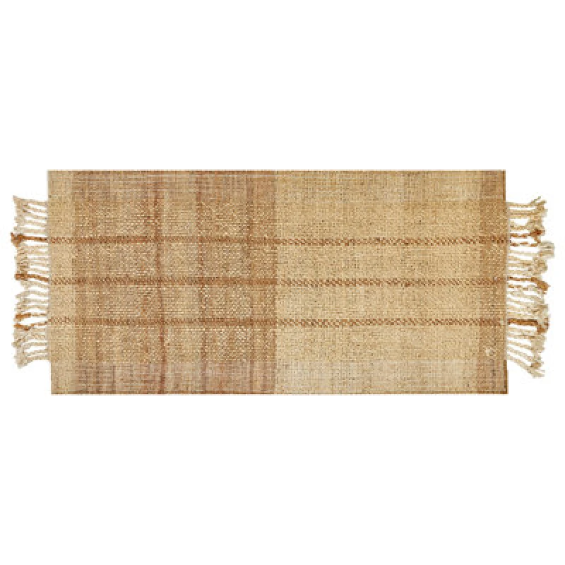 Image of Beliani Rug Karkin Beige 80 X 150 Cm Jute