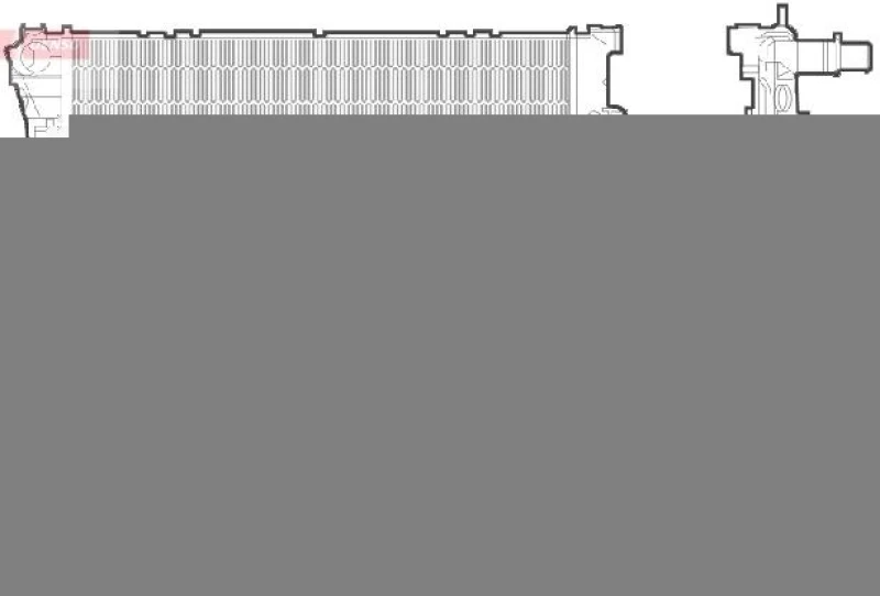Image of DENSO Engine radiator DENSO DRM09043