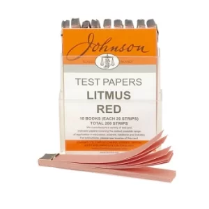 Image of Johnson Litmus Paper Red 10books of 20 strips