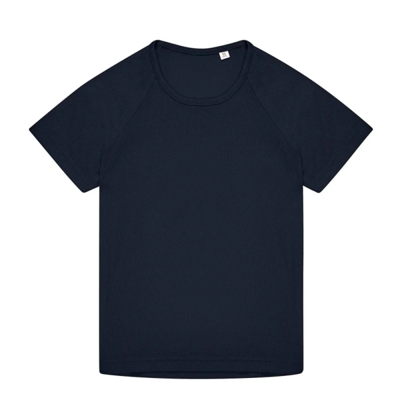 Image of B&C Active T-Shirt in Navy Size: 12-13 Years Navy Unisex 12-13 Years