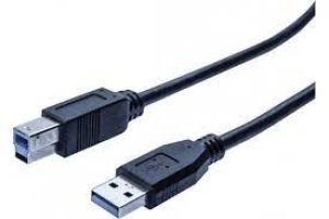 Image of 2m Black Value USB 3.0 A To B Cable