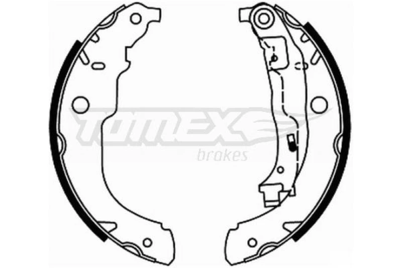 Image of TOMEX brakes Brake Shoe Set TOMEX brakes TX 21-96