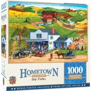 Image of Masterpieces Puzzle Hometown Gallery McGiveny's Country Store Puzzle 1000 piece jigsaw puzzle