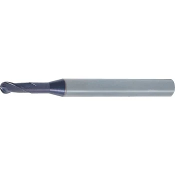 Image of 1.0 2FL Regular Neck Ball Nose Slot Drill Q-Coat - Swisstech