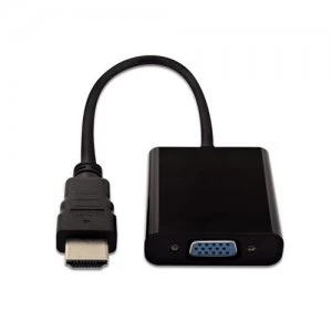 Image of V7 Black Video Adapter HDMI Male to VGA Female