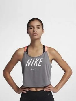 Image of Nike Training Elastika Tank Top Grey Size L Women