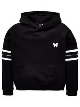Image of Good For Nothing Boys Taped Overhead Hoodie - Black, Size 8-10 Years