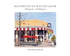 Image of richmond in watercolor dining out drinking in