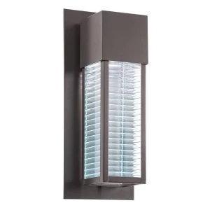 1 Light Outdoor Wall Lantern Bronze IP44, GU10