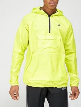 image of adidas Tech Windbreaker - Yellow, Yellow Size M Men