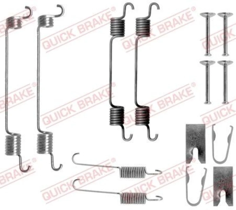 Image of QUICK BRAKE Brake shoe fitting kit QUICK BRAKE 105-0797
