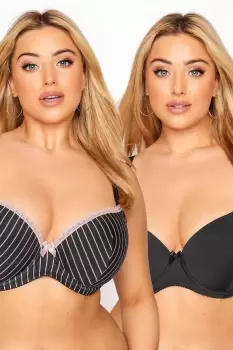 image of 2 Pack T-Shirt Bras