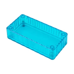 image of R-TECH 524333 Polycarbonate Enclosure 100 x 50 x 25 Translucent Blue