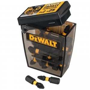 image of DEWALT Extreme Impact Pozi Screwdriver Bits PZ2 25mm Pack of 25