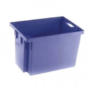 image of Slingsby Solid Slide StackNesting Container 600X400X400mm Blue 382975