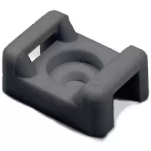 Image of HellermannTyton CTM0-PA66-BK Cable mount Screw fixing, Rivets 151-30300 Black