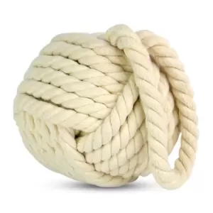 Image of Rope Knot Door Stop Cream M&W