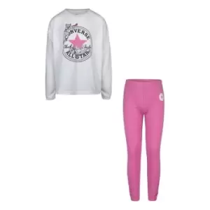 Converse Top And Leggings Set Infant Girls - Pink