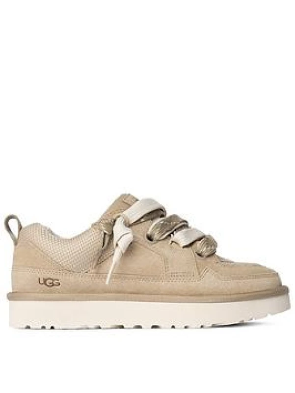 Image of UGG Lo Lowmel Kids Trainers Mustard Seed Natural, 13 youth