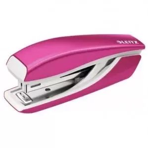 image of Leitz NeXXt WOW Mini Stapler 10Sheet Pink Metallic 55281023