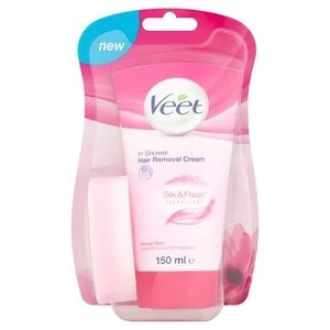 image of Veet In Shower Hair Removal Cream for Normal Skin 150ml