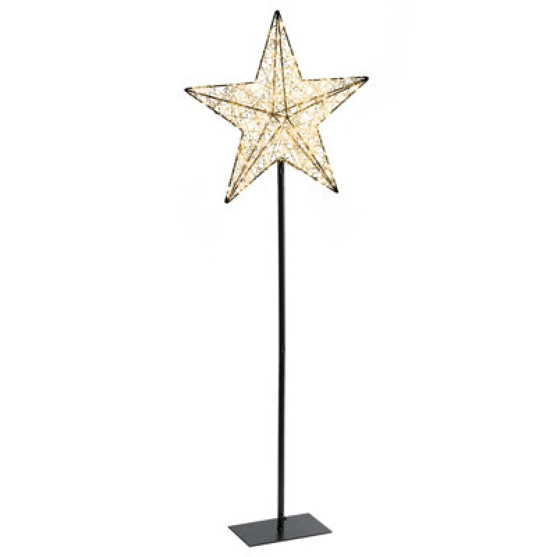 Image of Beliani Outdoor Decoration LED Sannan Star 110 Cm Black