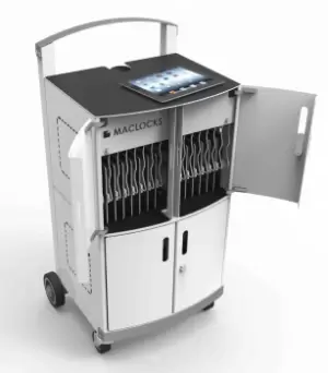 Image of Compulocks CartiPad Duo Tablet/Laptop Charging Rolling Cart 32...
