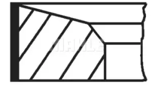 Image of Piston Ring kit 67613N0 by MAHLE Original