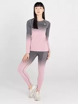 image of Dare 2b In The Zone Baselayer Set - Pink/Black, Size S, Women