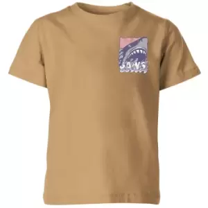 Image of Jaws Retro Kids T-Shirt - Tan - 11-12 Years