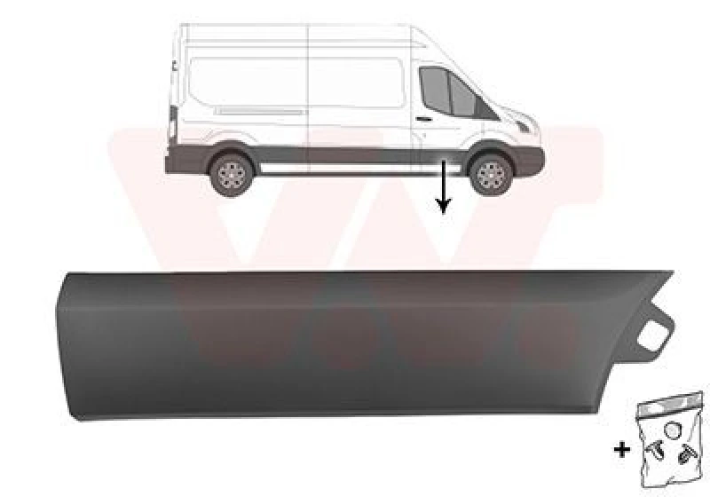 Image of VAN WEZEL Door moulding trim VAN WEZEL 1991404