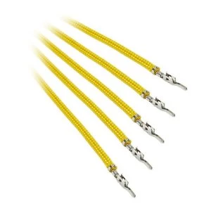 Image of BitFenix Alchemy 2.0 PSU Cable 5x 20cm - Yellow
