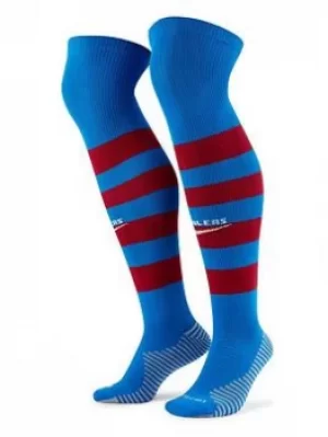 Image of Nike Barcelona 21/22 Home Sock, Blue, Size L, Men